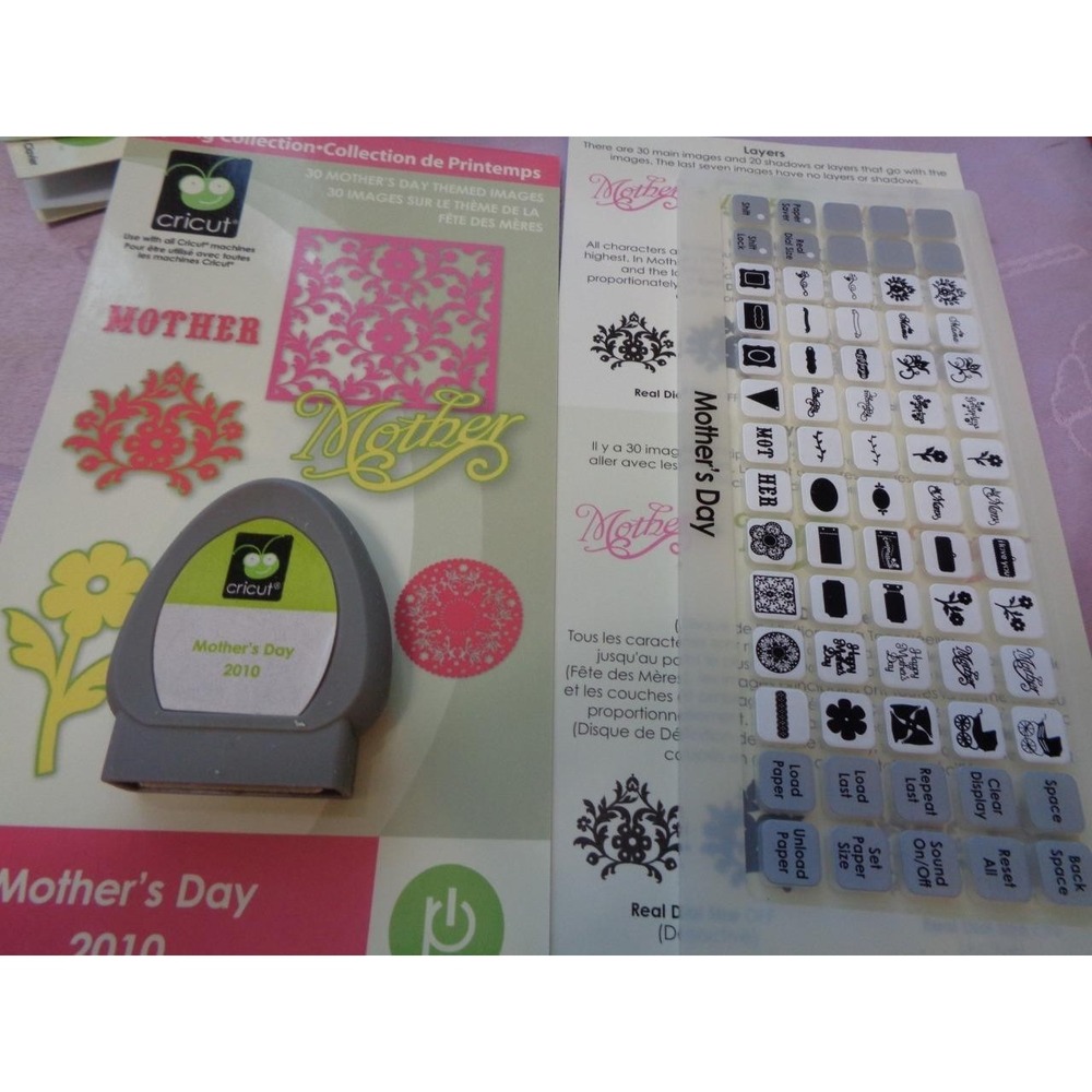 Cricut Die Cut Cartridge MOTHER'S DAY 2010 Scrapbooking